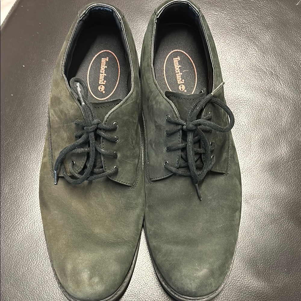 Timberland Men's Green Suede Oxfords